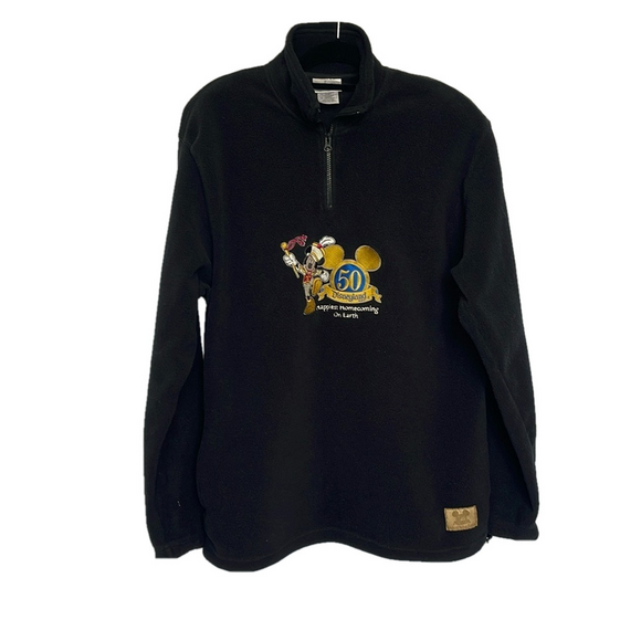 Disneyland 50th RARE 2005 Happiest Homecoming on Earth Mickey Fleece Zip XL EUC